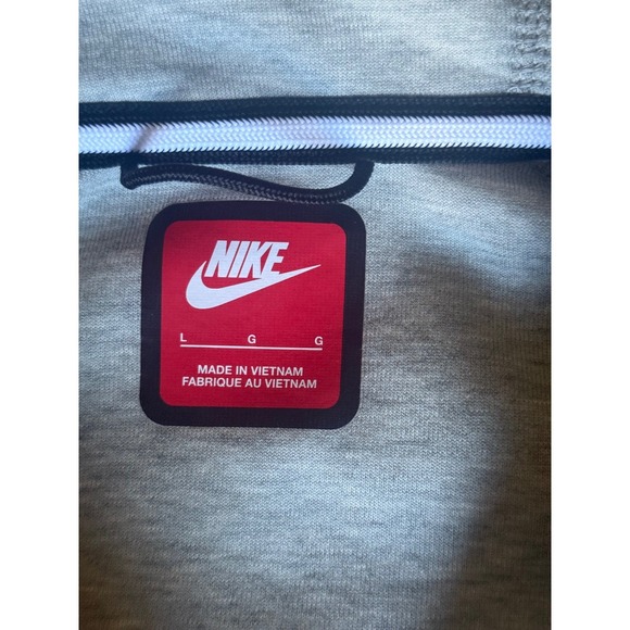 Nike Tech Fleece Full Zip Hoodie Light Gray Men's Size Large - Picture 4 of 5